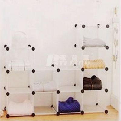 DIY自由组合柜 膜魔片塑料衣柜，开启收纳新纪元